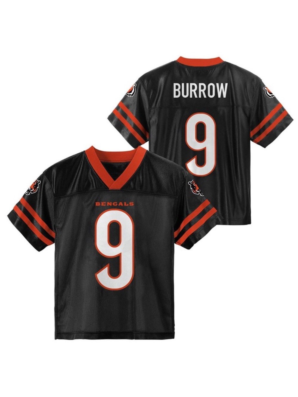 Kids Bengals #9 Joe Burrow Jersey